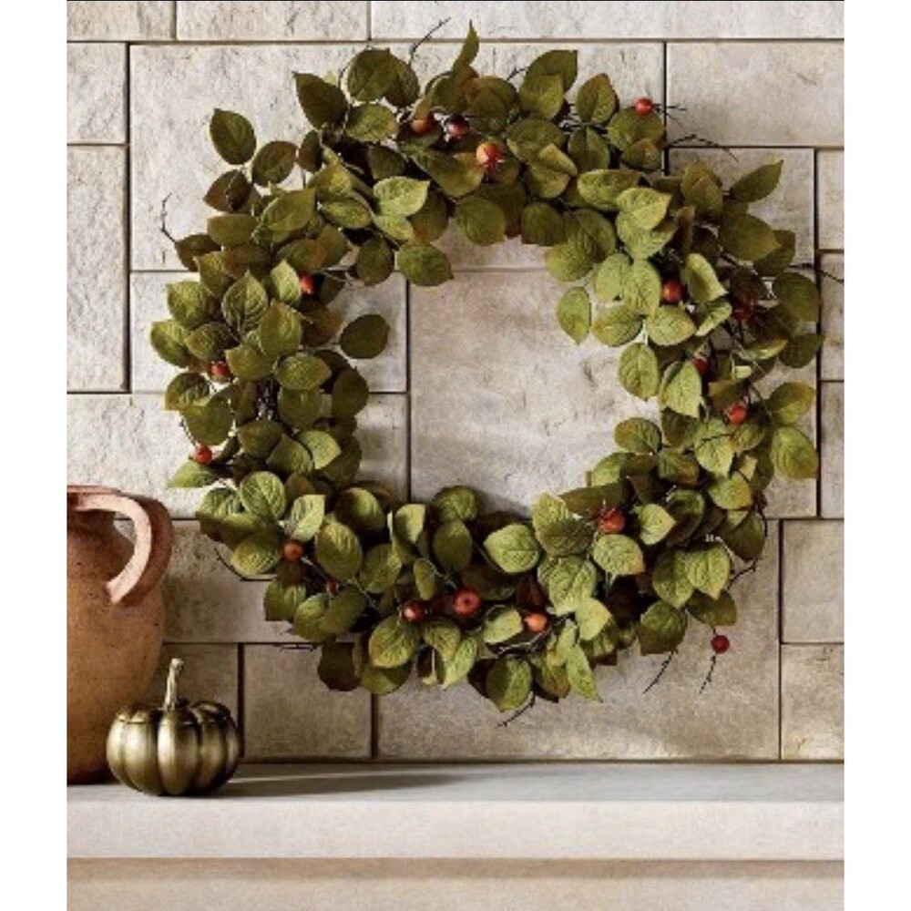 Threshold Studio McGee 26in Wild Berry Artificial Wreath New